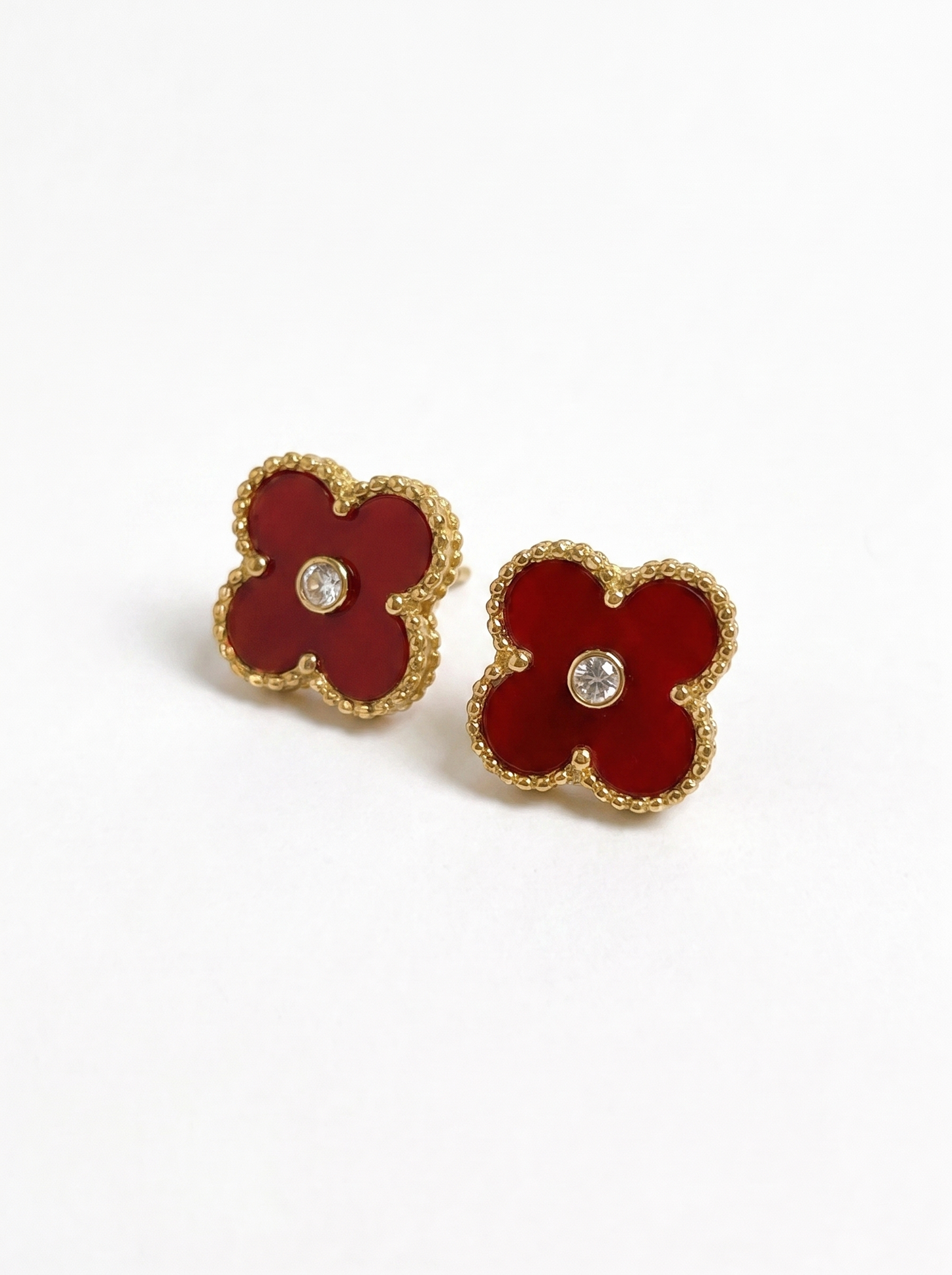 Red Mini Clover Jewelry