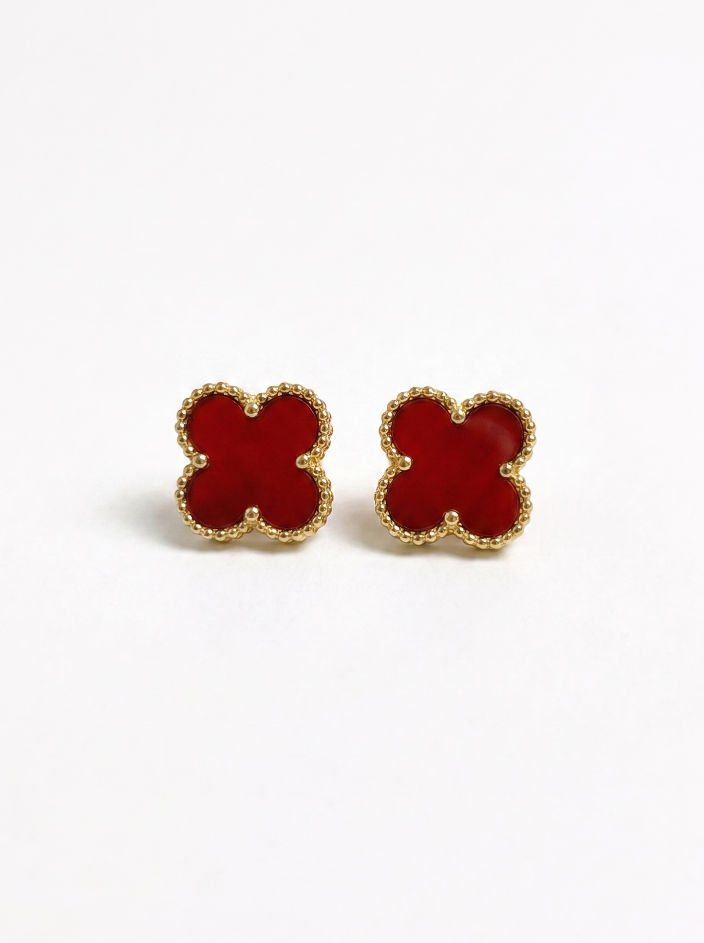 Red & Gold Clover Jewelry