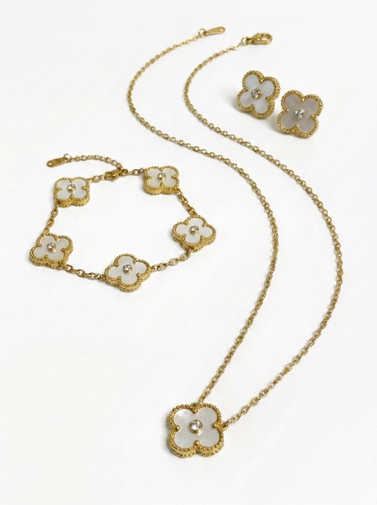 White Mini Clover Set