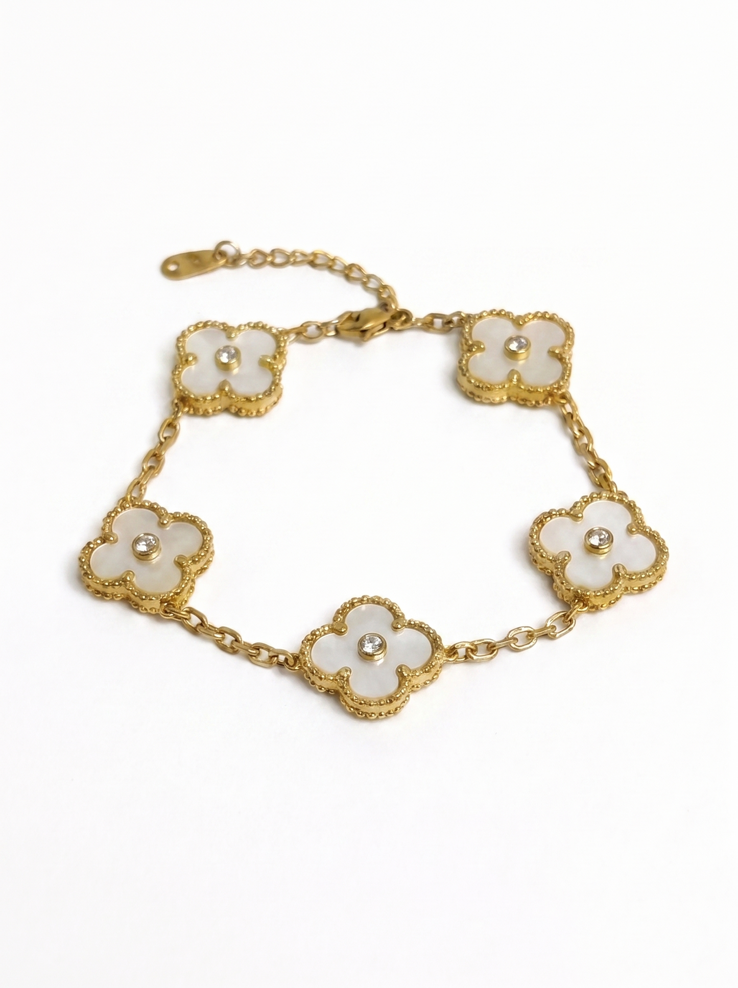 White Mini Clover Jewelry