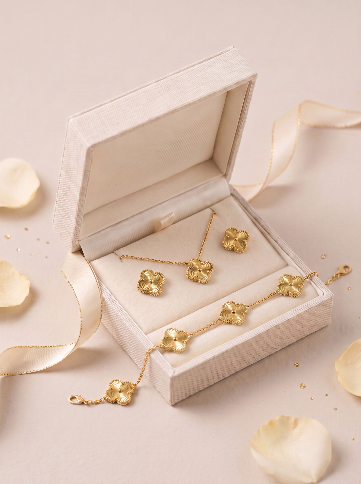 Gold Clover Jewelry