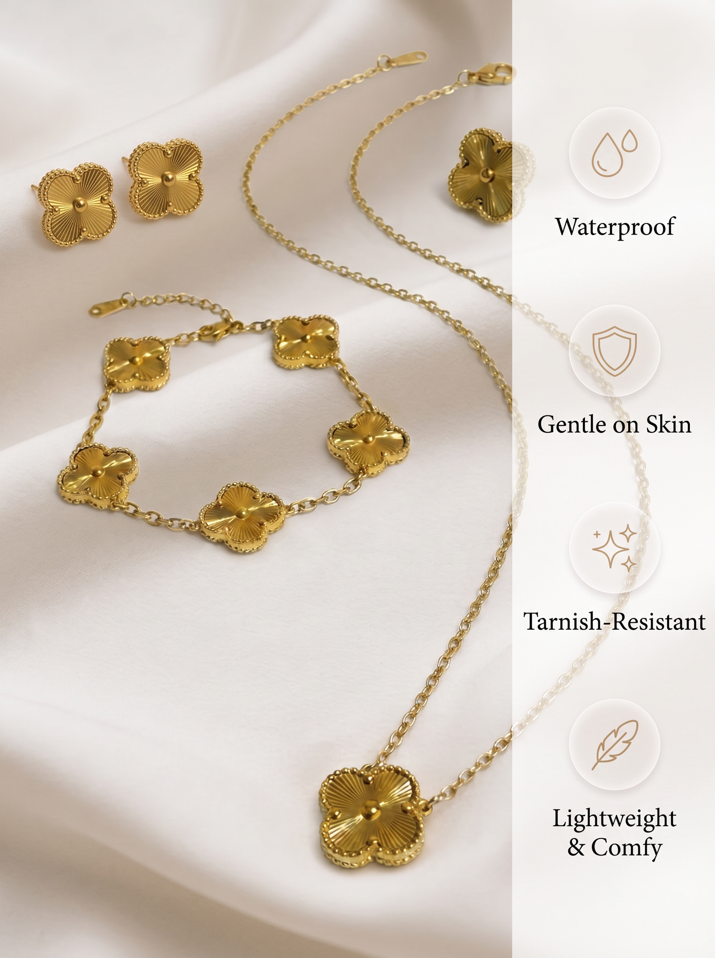 Gold Clover Jewelry