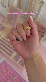 Load and play video in Gallery viewer, Love Luxe Zircon Stainless Steel Ring
