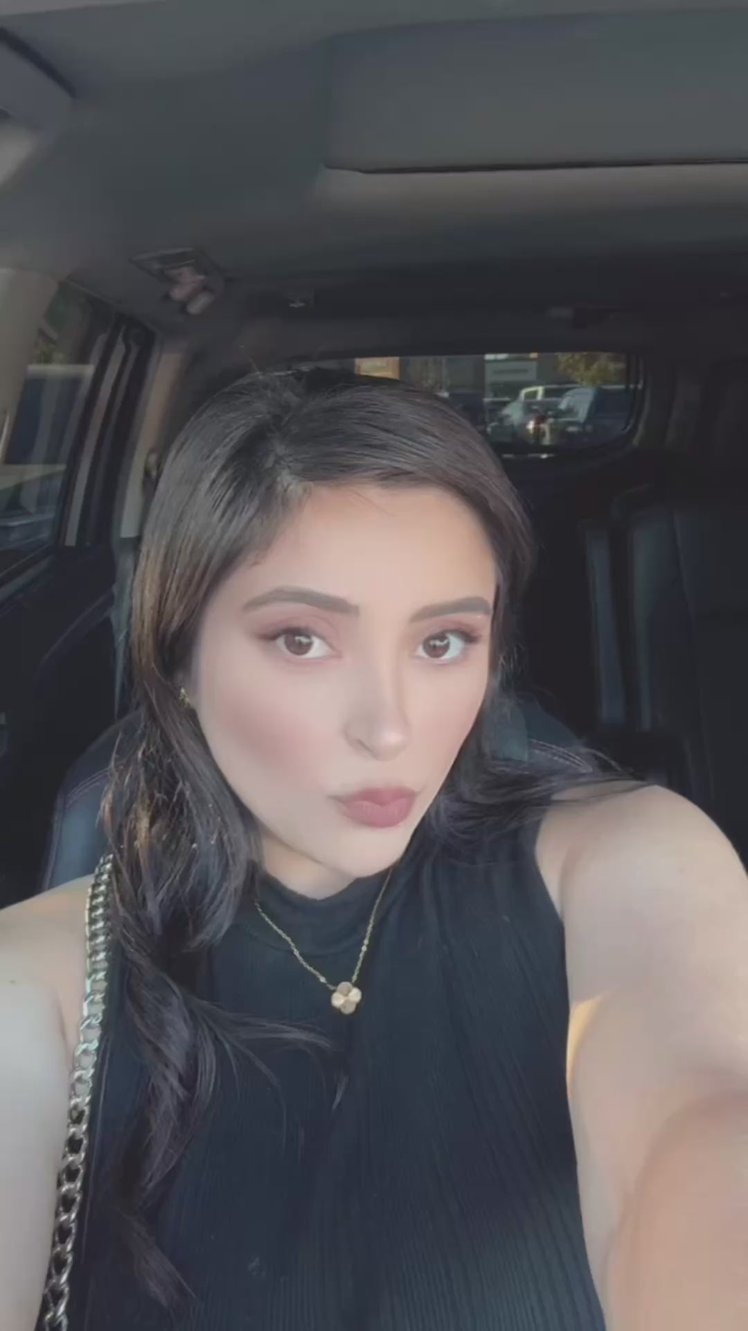 Gold Clover Stainless Steel Jewelry Set: Necklace, Earrings, Bracelet