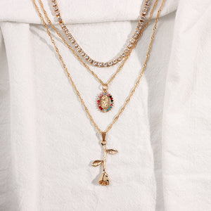 Rosa Bendita Necklace Set