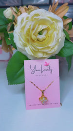 Load and play video in Gallery viewer, Flower Rhinestone Necklace
