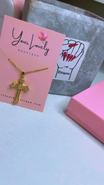 Load image into Gallery viewer, Crystal Cross Necklace
