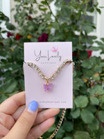 Load image into Gallery viewer, Butterfly Rhinestone Necklace
