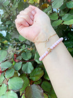 Load image into Gallery viewer, Rose Quartz Turtle Bracelet
