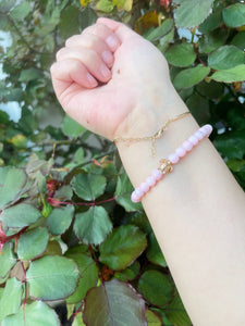 Rose Quartz Turtle Bracelet