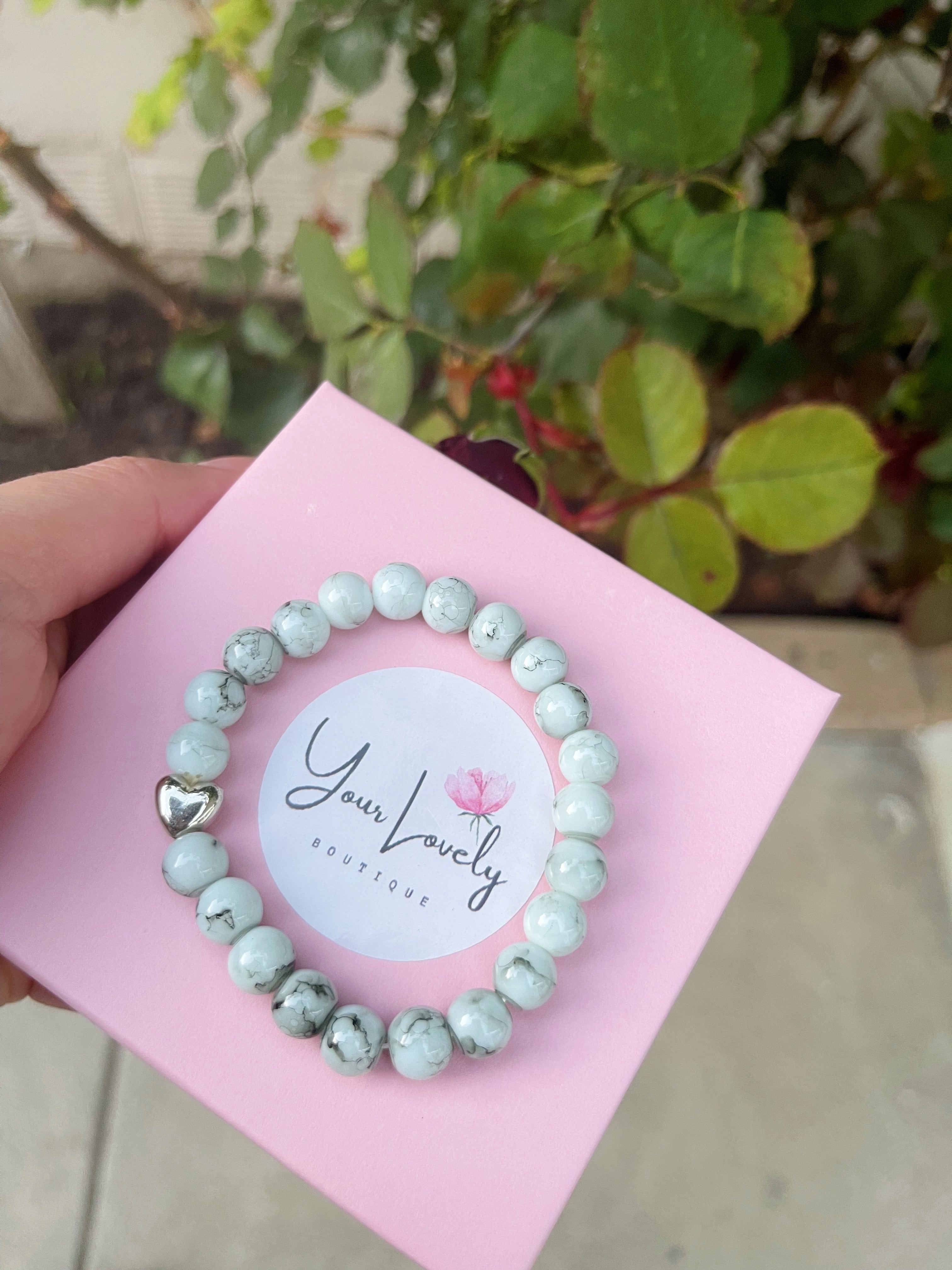 Marble Heart Bracelet