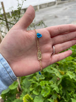 Load image into Gallery viewer, La Virgen Ocean Blue Bracelet
