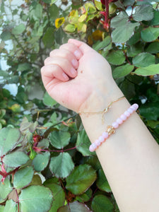 Rose Quartz Turtle Bracelet