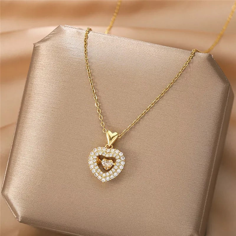 Golden Heart Necklace