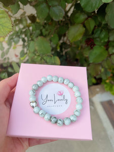 Marble Heart Bracelet