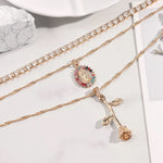 Load image into Gallery viewer, Rosa Bendita Necklace Set
