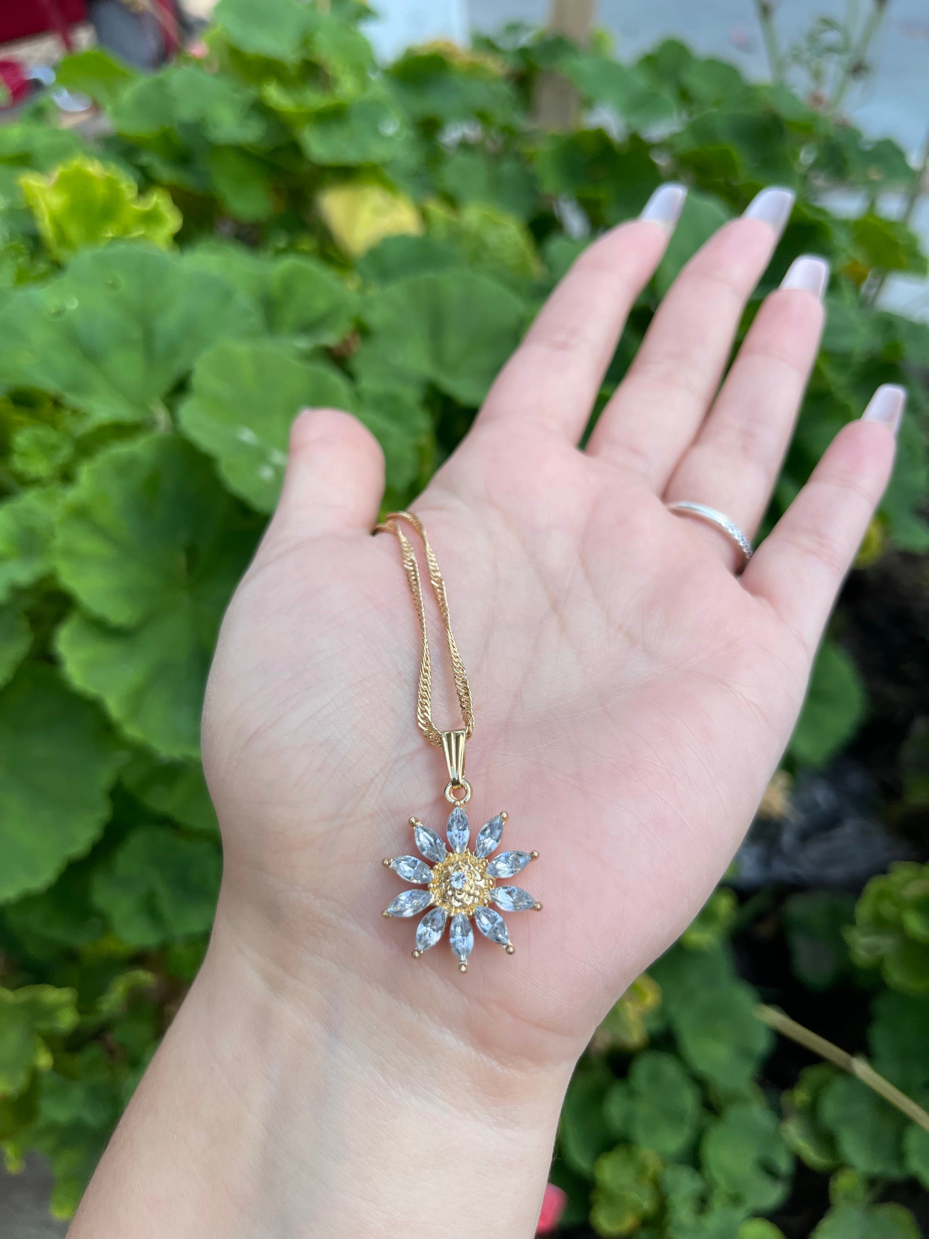 Sunflower Necklace