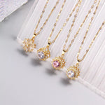 Load image into Gallery viewer, Sunflower Rhinestone Necklace
