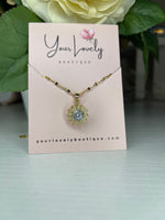 Load image into Gallery viewer, Sunflower Rhinestone Necklace
