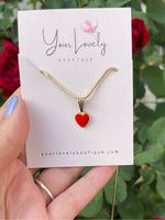 Load image into Gallery viewer, Red Heart Necklace
