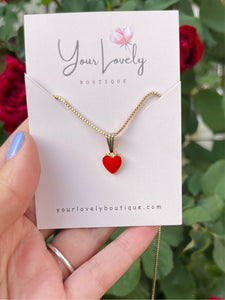 Red Heart Necklace