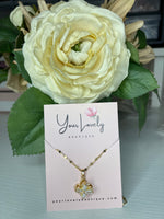 Load image into Gallery viewer, Flower Rhinestone Necklace
