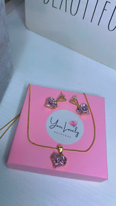 Dainty Heart (Necklace and Earrings)