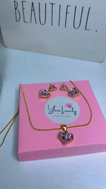 Load image into Gallery viewer, Dainty Heart (Necklace and Earrings)
