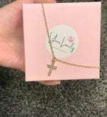 Load image into Gallery viewer, Mini Cross Necklace
