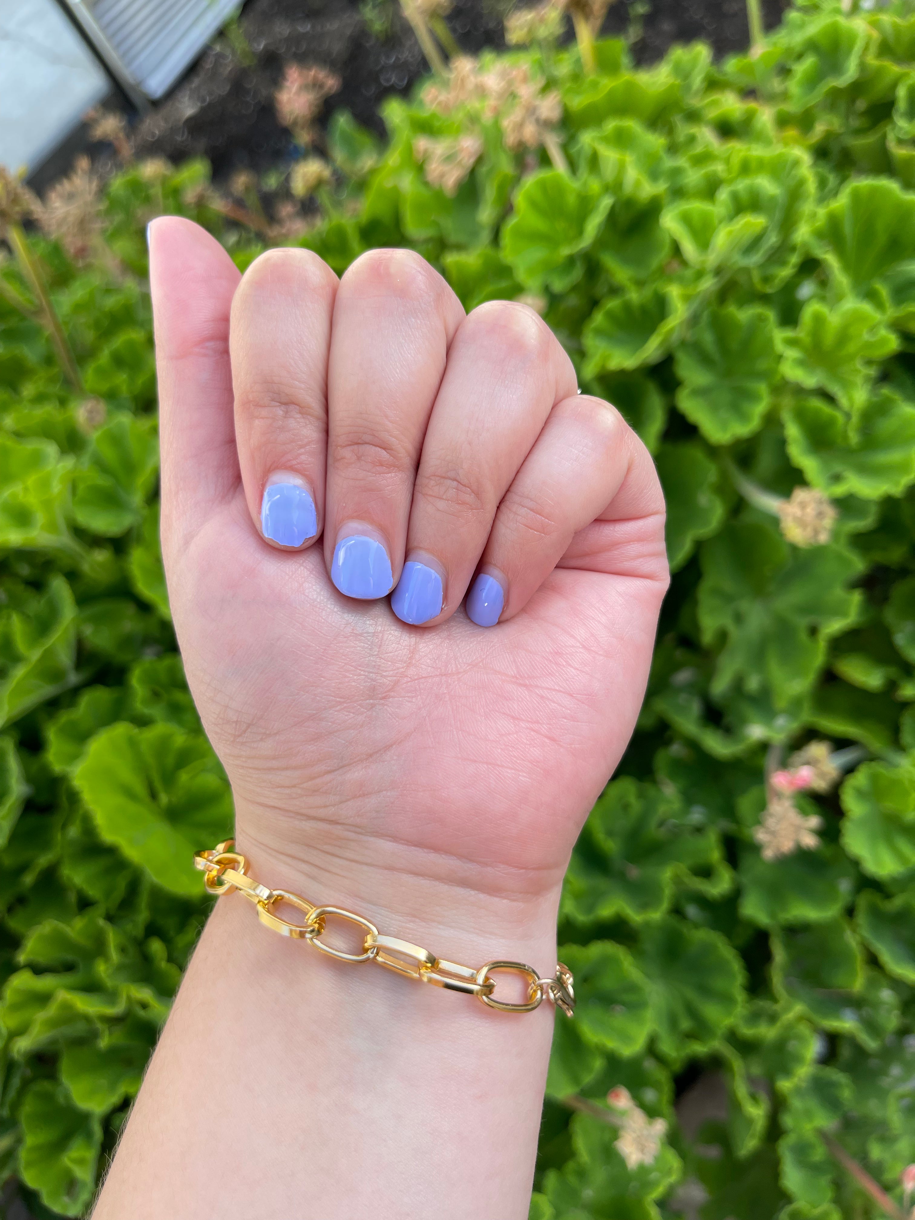 Gold Bracket Chain Bracelet