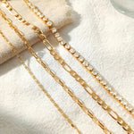 Load image into Gallery viewer, Gold Cuban Chain Bracelet Set
