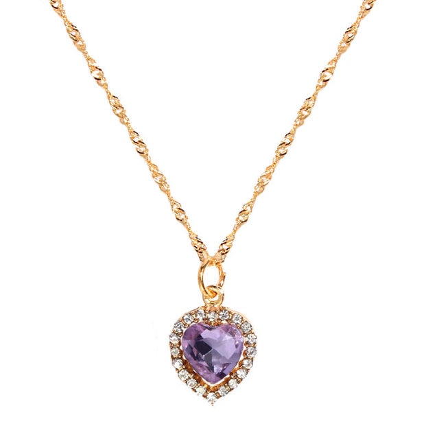 Crystal Heart Pendant Necklace