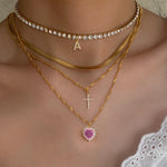 Load image into Gallery viewer, Gold Twist Chain Cross Multilayer Necklace
