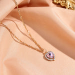 Load image into Gallery viewer, Crystal Heart Pendant Necklace
