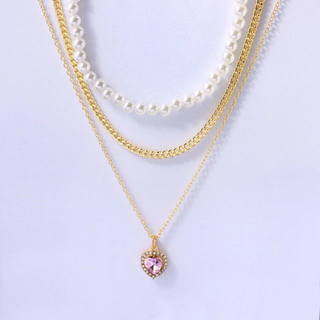 Adore You Crystal Heart Necklace