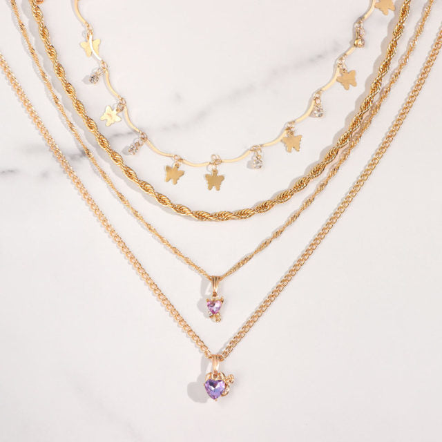 Violet Necklace Set