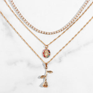 Rosa Bendita Necklace Set