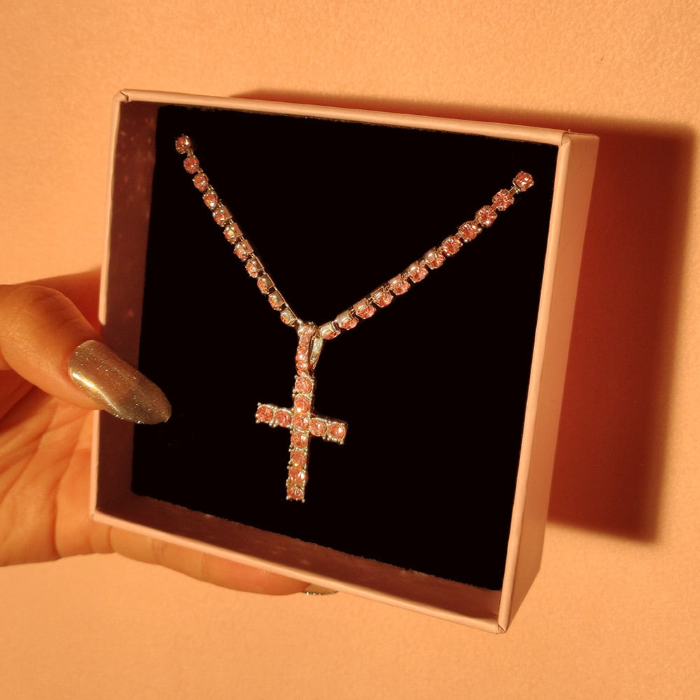 Iced Out Cross Necklace