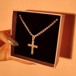 Load image into Gallery viewer, Iced Out Cross Necklace
