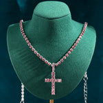 Load image into Gallery viewer, Iced Out Cross Necklace
