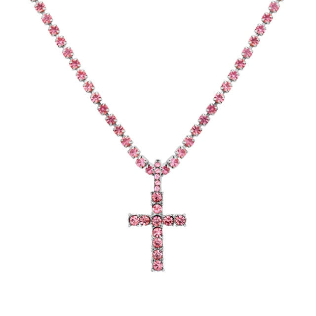 Iced Out Cross Necklace