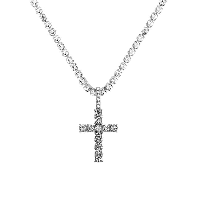 Iced Out Cross Necklace