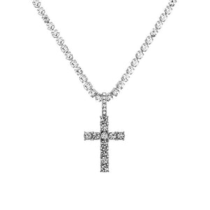 Iced Out Cross Necklace