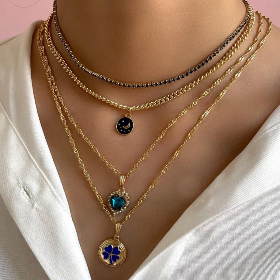 Midnight Blue Necklace Set