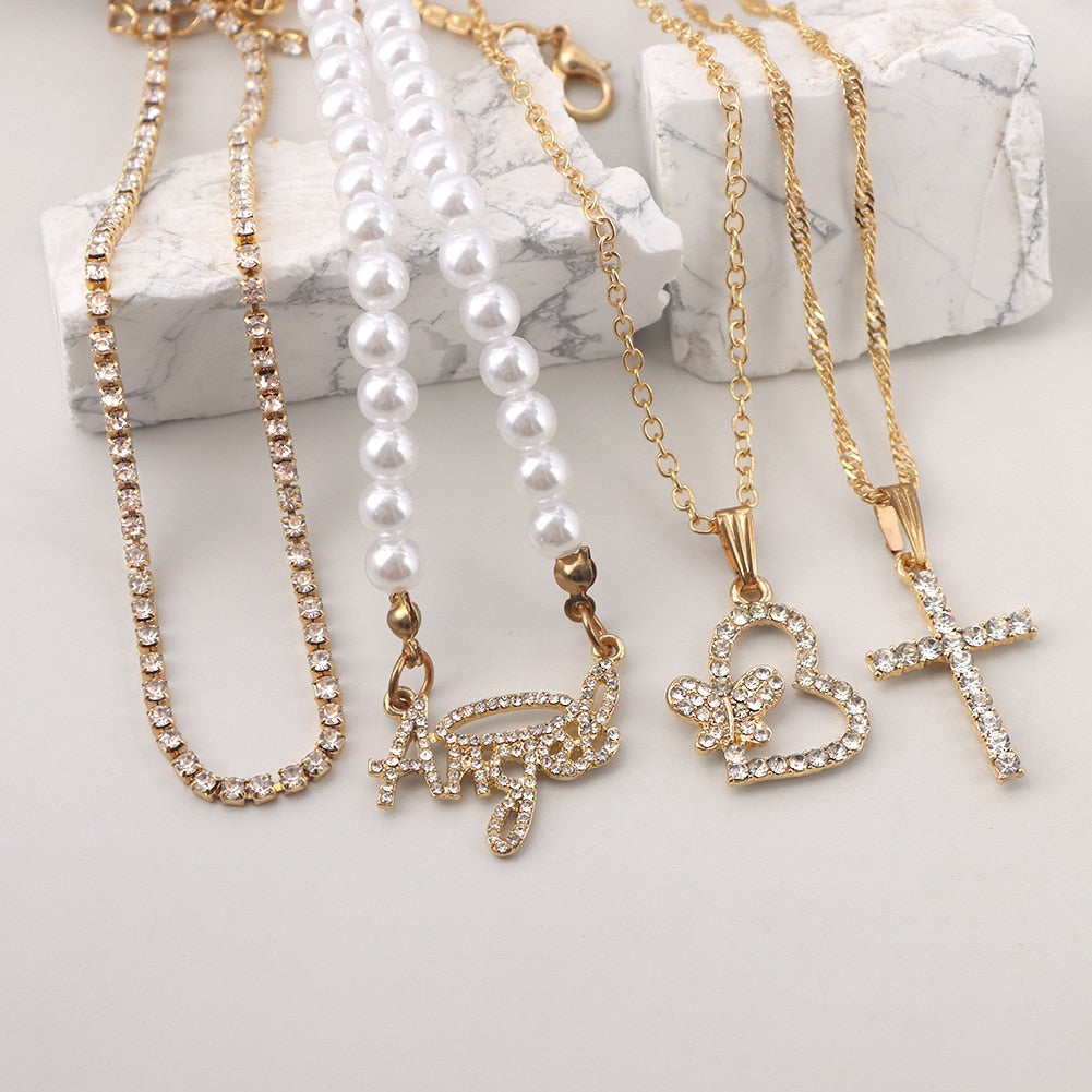 Sweet Angel Necklace Set